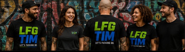 People wearing LFG TIM